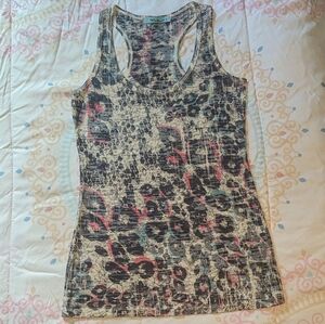 🎉BOGO FREE🎉 Happening in the Present Burnout Graphic Racerback Tank